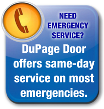Dupage Overhead Garage Door offers residential and commercial emergency service on most garage door emergencies.